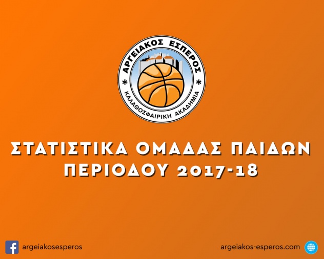 Στατιστικά Παιδικού 2017-18